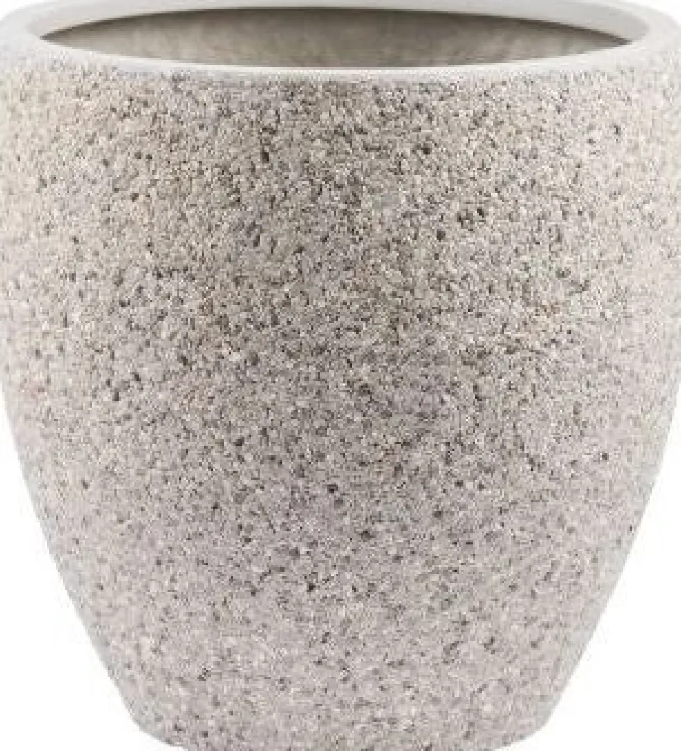 Intratuin bloempot Leo lichtgrijs D 26 H 26 cm