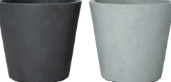 Intratuin bloempot Liv donkergrijs D 27 H 24 cm