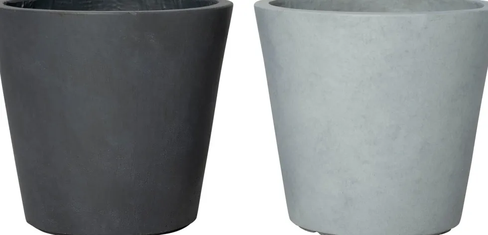 Intratuin bloempot Liv donkergrijs D 27 H 24 cm