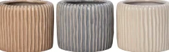 Intratuin bloempot Louva beige D 9 H 8 cm