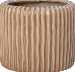 Intratuin bloempot Louva beige D 9 H 8 cm