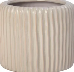 Intratuin bloempot Louva crème D 9 H 8 cm