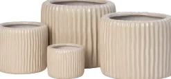 Intratuin bloempot Louva crème D 9 H 8 cm