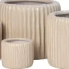Intratuin bloempot Louva crème D 14 H 12 cm