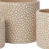Intratuin bloempot Maren crème D 17,5 H 16