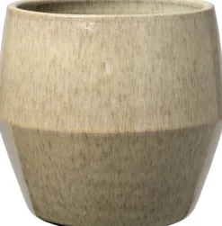 Intratuin bloempot Maure beige D 26 H 24 cm