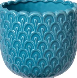 Intratuin bloempot Nowi blauw D 8 H 7,5 cm