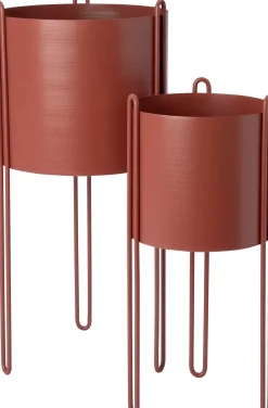 Intratuin bloempot op poten Julio terracotta D 18 H 40 cm
