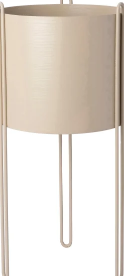 Intratuin bloempot op poten Julio beige D 23 H 50 cm