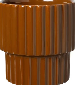 Intratuin bloempot op voet Aira bruin D 12,1 H 12 cm