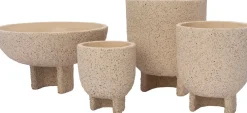 Intratuin bloempot op voet Loan crème D 17 H 20 cm