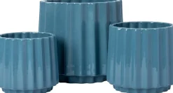 Intratuin bloempot op voet Stijn blauw D 24 H 22 cm
