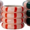 Intratuin bloempot Owen geel / paars D 12,5 H 12 cm