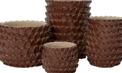 Intratuin bloempot Selby bruin D 20 H 16 cm