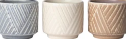 Intratuin bloempot Silv beige D 13,5 H 12 cm