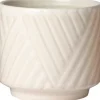 Intratuin bloempot Silv crème D 13,5 H 12 cm