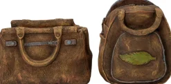 Intratuin bloempot Tas bruin 22 x 18,5 x 22,5 cm