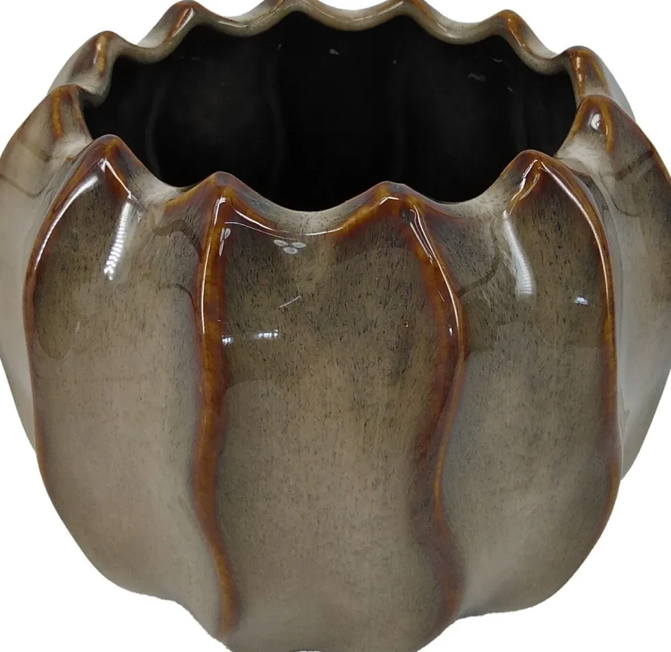 Intratuin bloempot Tiber bruin D 13,5 H 11,5 cm