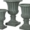Intratuin bloempot Tilda reliëf grijs D 54,5 H 71 cm