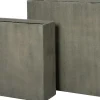 Intratuin bloempot Tino grijs 65 x 22 x 65 cm