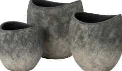 Intratuin bloempot Toby grijs D 21 H 20 cm