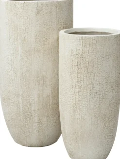 Intratuin bloempot Tom beige D 27 H 56,5 cm