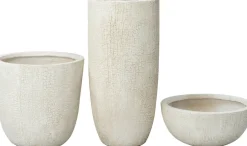Intratuin bloempot Tom beige D 27 H 56,5 cm