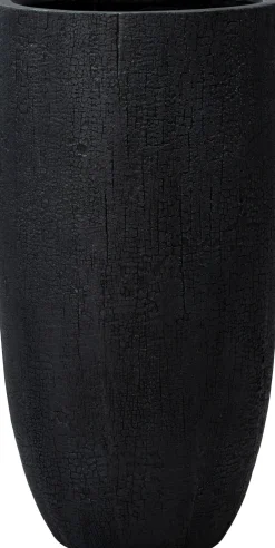 Intratuin bloempot Tom zwart D 27 H 56,5 cm