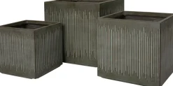 Intratuin bloempot Tube bruin 44,5 x 44,5 x 43 cm