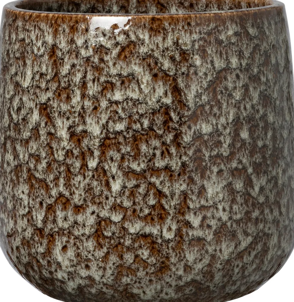 Intratuin bloempot Usul bruin D 26 H 24 cm