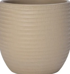 Intratuin bloempot Xanna zand D 27 H 25 cm