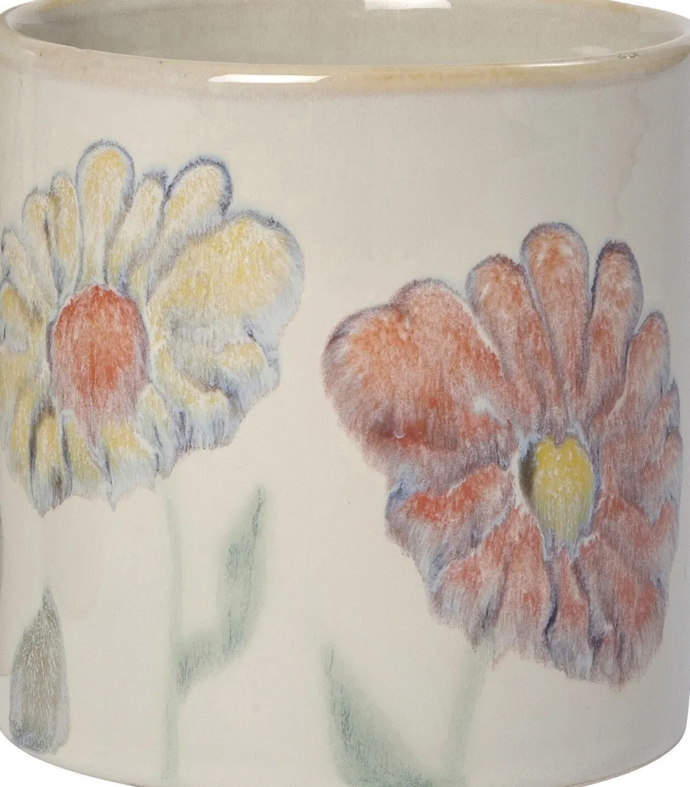 Intratuin bloempot Yasmin wit D 11,5 H 11,5 cm