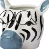 Intratuin bloempot Zebra met bril multi 15,8 x 13,3 x 12,5 cm