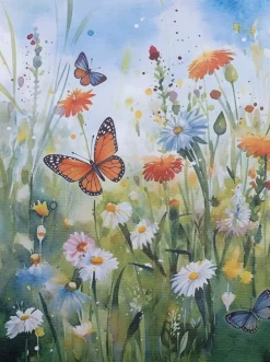 Intratuin canvas veldbloemen 30 x 40 cm