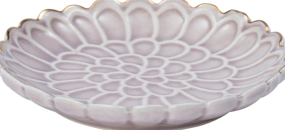 Intratuin decoratiebord Aimee paars D 10 H 1,7 cm