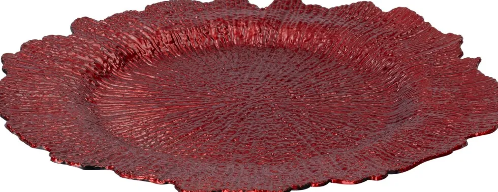 Intratuin decoratiebord Bloem rood D 33 cm