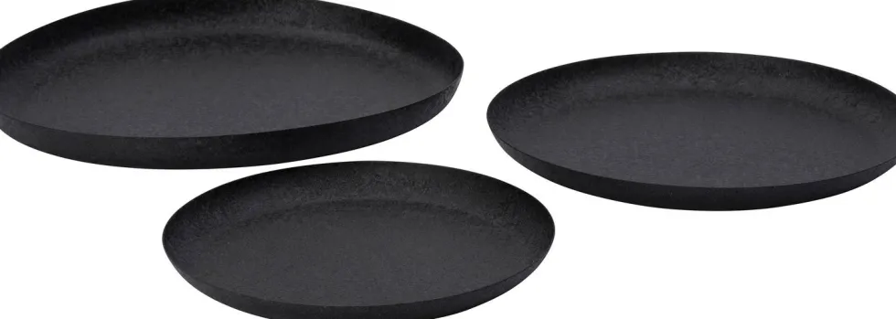 Intratuin decoratiebord Bony zwart D 25 H 2 cm