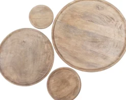 Intratuin decoratiebord Daphne naturel D 20 H 2 cm