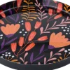 Intratuin decoratiebord Femia zwart / oranje D 30 H 2 cm