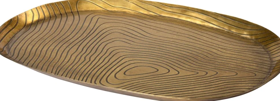 Intratuin decoratiebord Ferro goud 32 x 23 x 1,5 cm