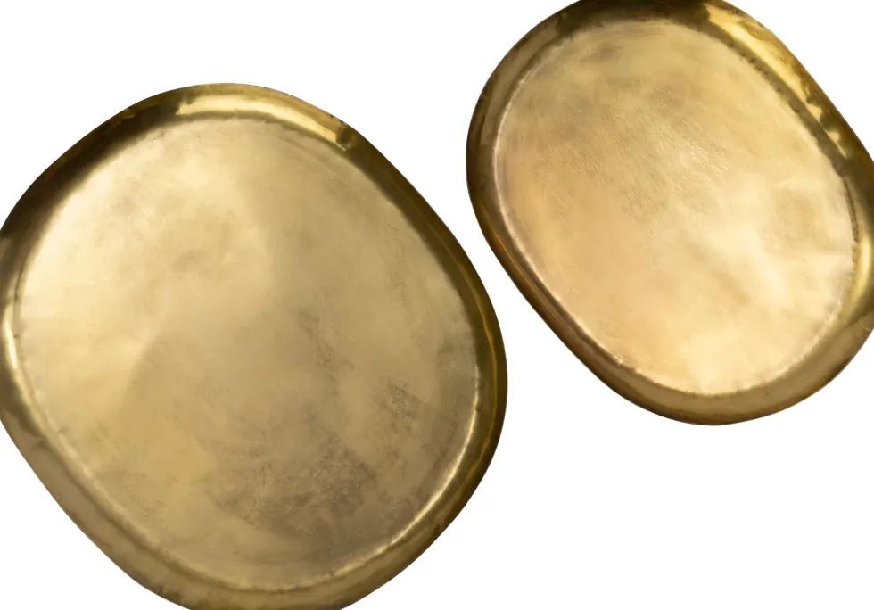 Intratuin decoratiebord Frans goud 26,5 x 31,5 x 1,5 cm