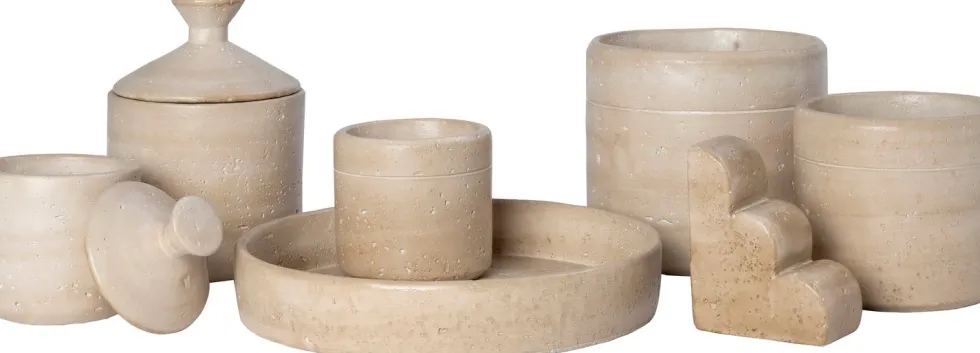 Intratuin decoratiebord Friog beige D 33 H 6 cm