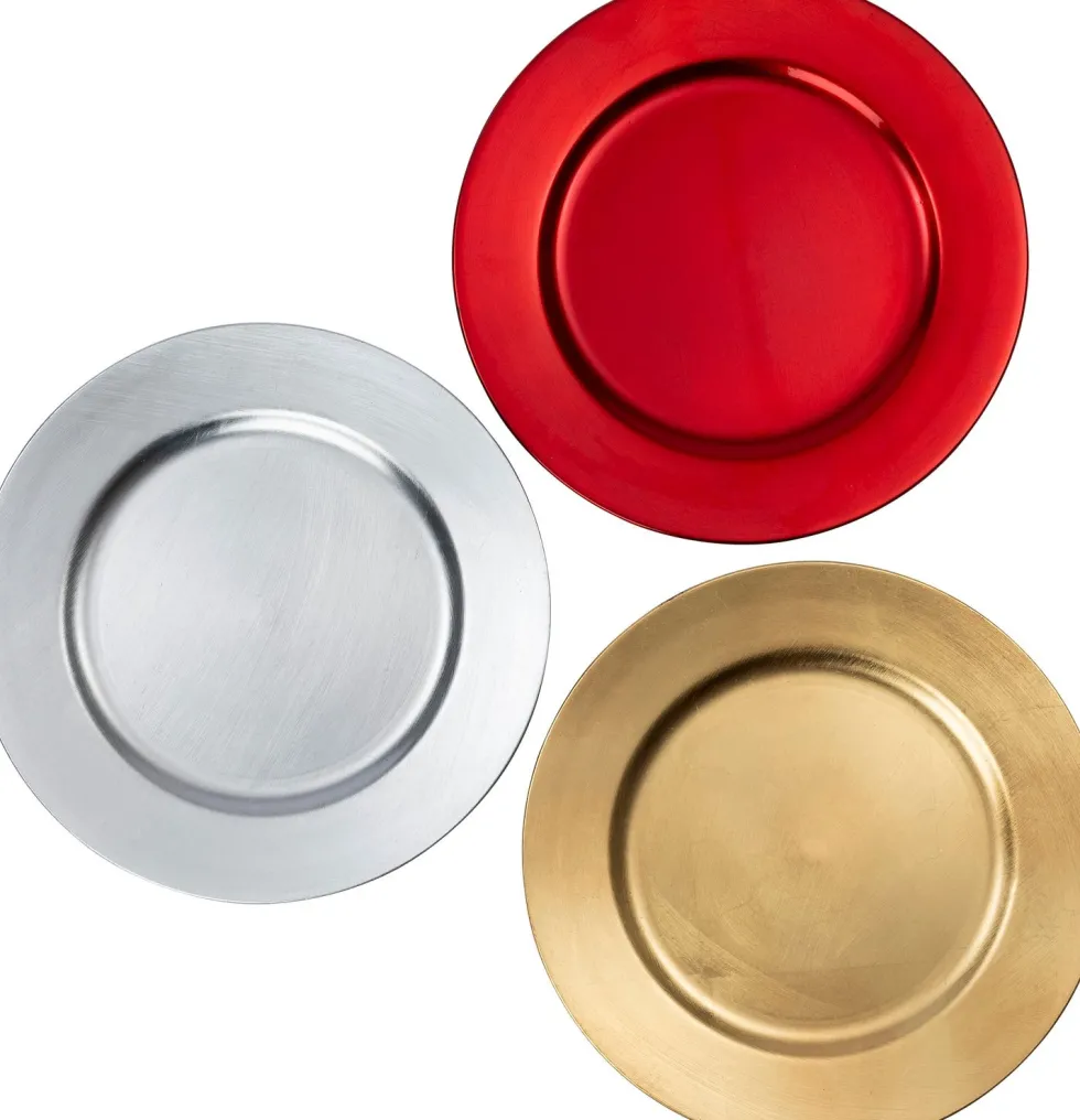 Intratuin decoratiebord Glans zilver D 33 cm