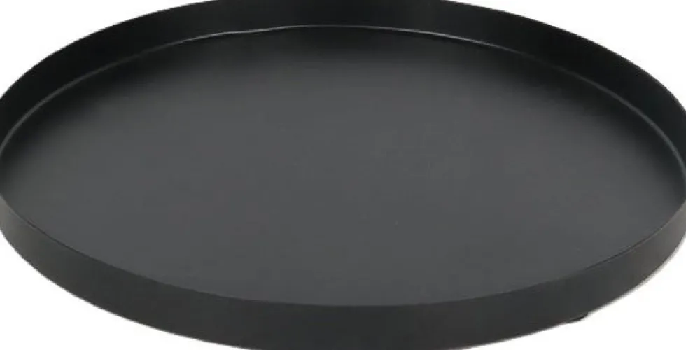 Intratuin decoratiebord Jour zwart D 30 H 2 cm