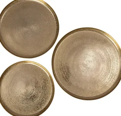 Intratuin decoratiebord Lin goud D 40 H 2 cm