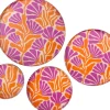 Intratuin decoratiebord Muriel oranje / paars D 20 H 2 cm