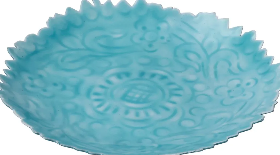 Intratuin decoratiebord Niran blauw D 10 H 3 cm