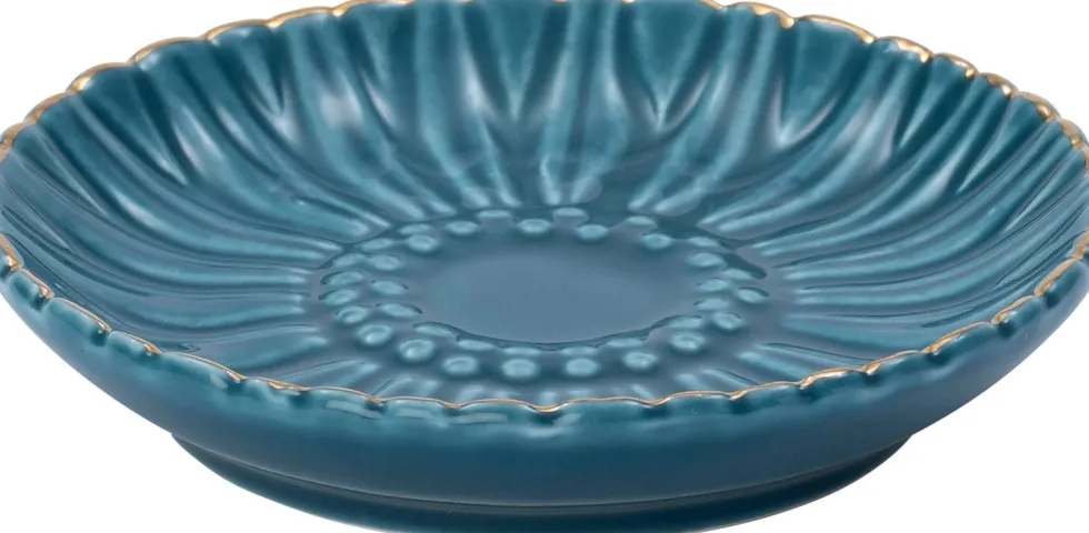 Intratuin decoratiebord Zoe blauw D 9 H 1,5 cm