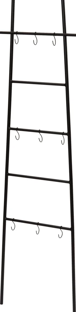 Intratuin decoratieladder zwart 45 x 1 x 160 cm
