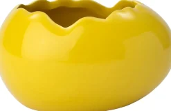 Intratuin decoratieschaal Ega ei geel 11,4 x 8,5 x 6,2 cm